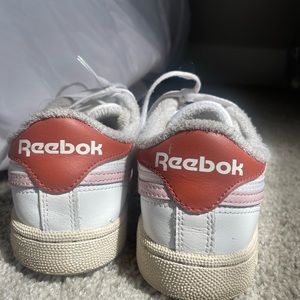 Reeboks pink & white